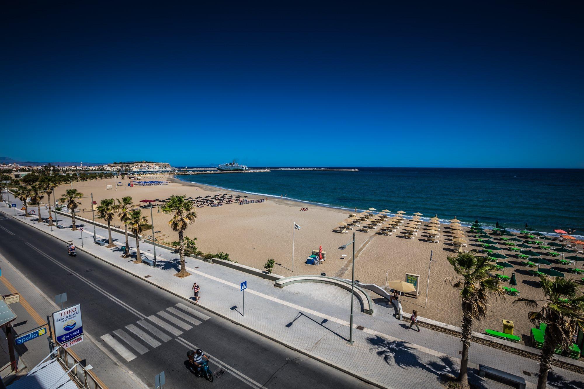 Theo Beach Hotel Apartments Rethymnon Exterior foto