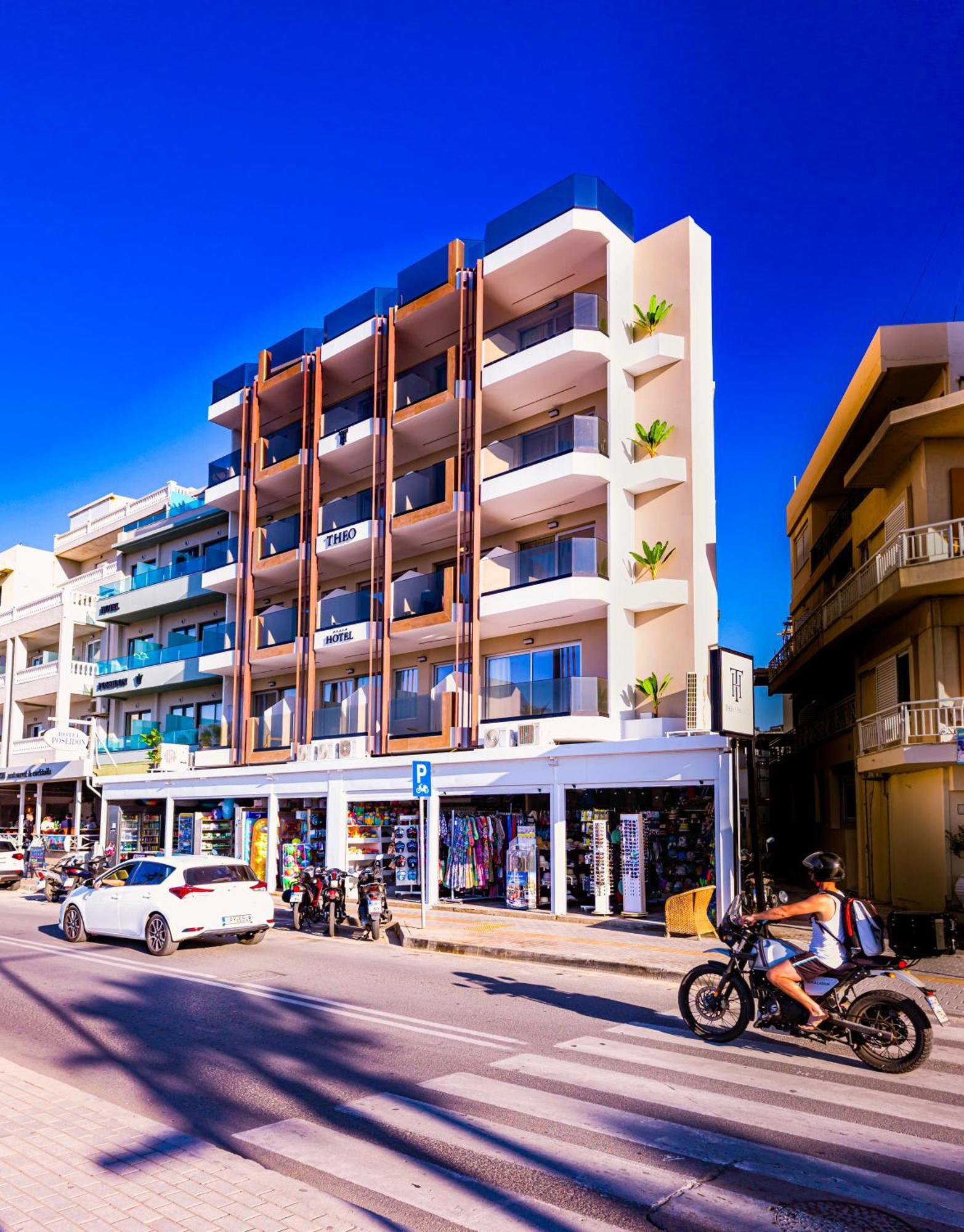 Theo Beach Hotel Apartments Rethymnon Exterior foto