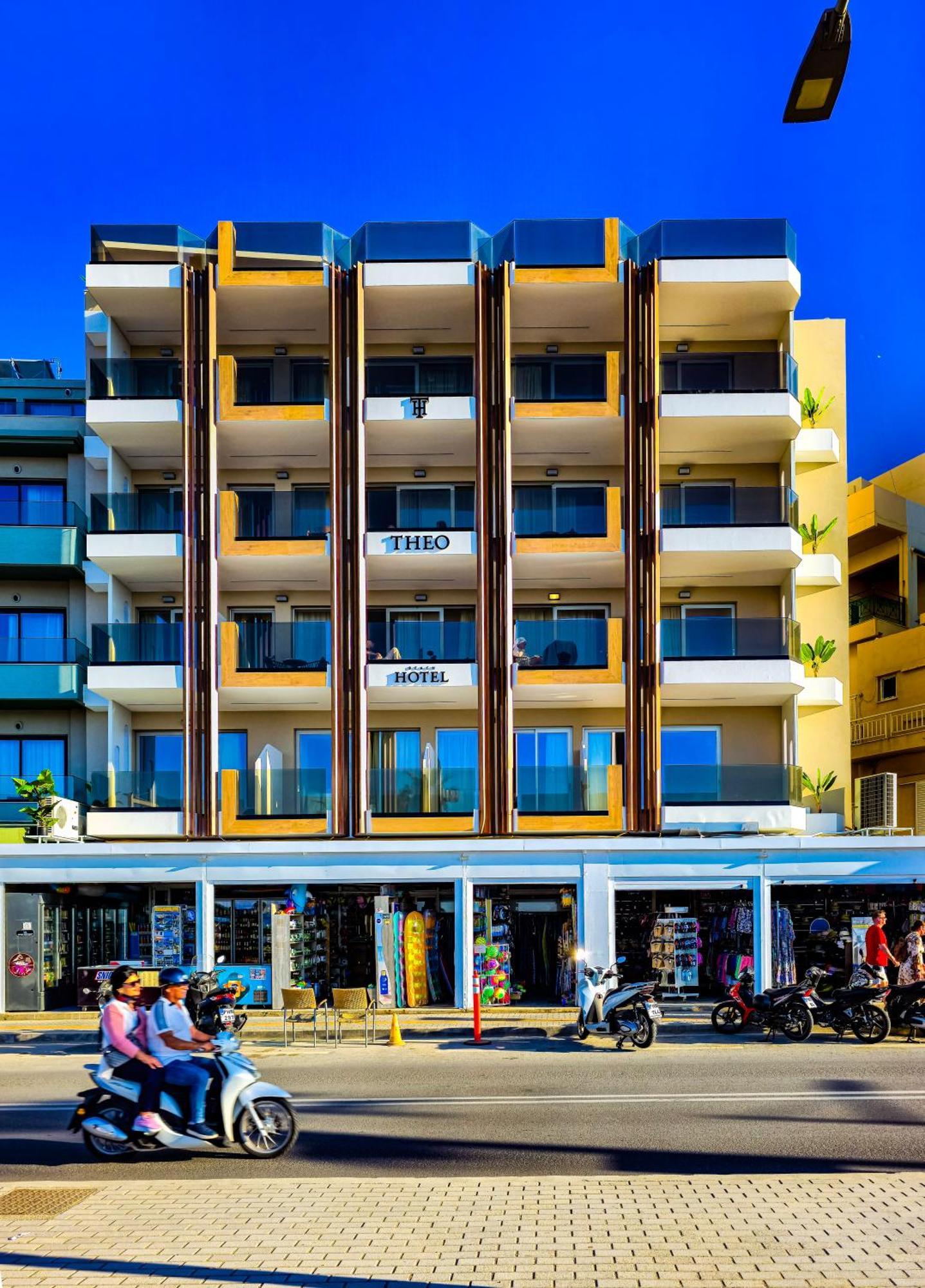 Theo Beach Hotel Apartments Rethymnon Exterior foto