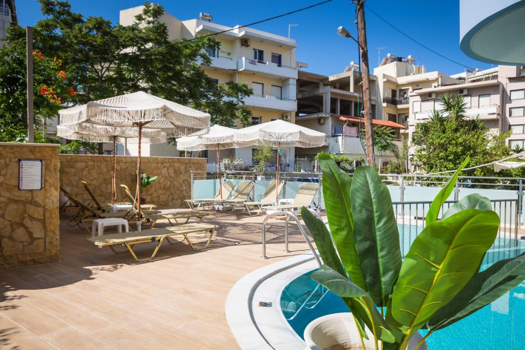 Theo Beach Hotel Apartments Rethymnon Exterior foto