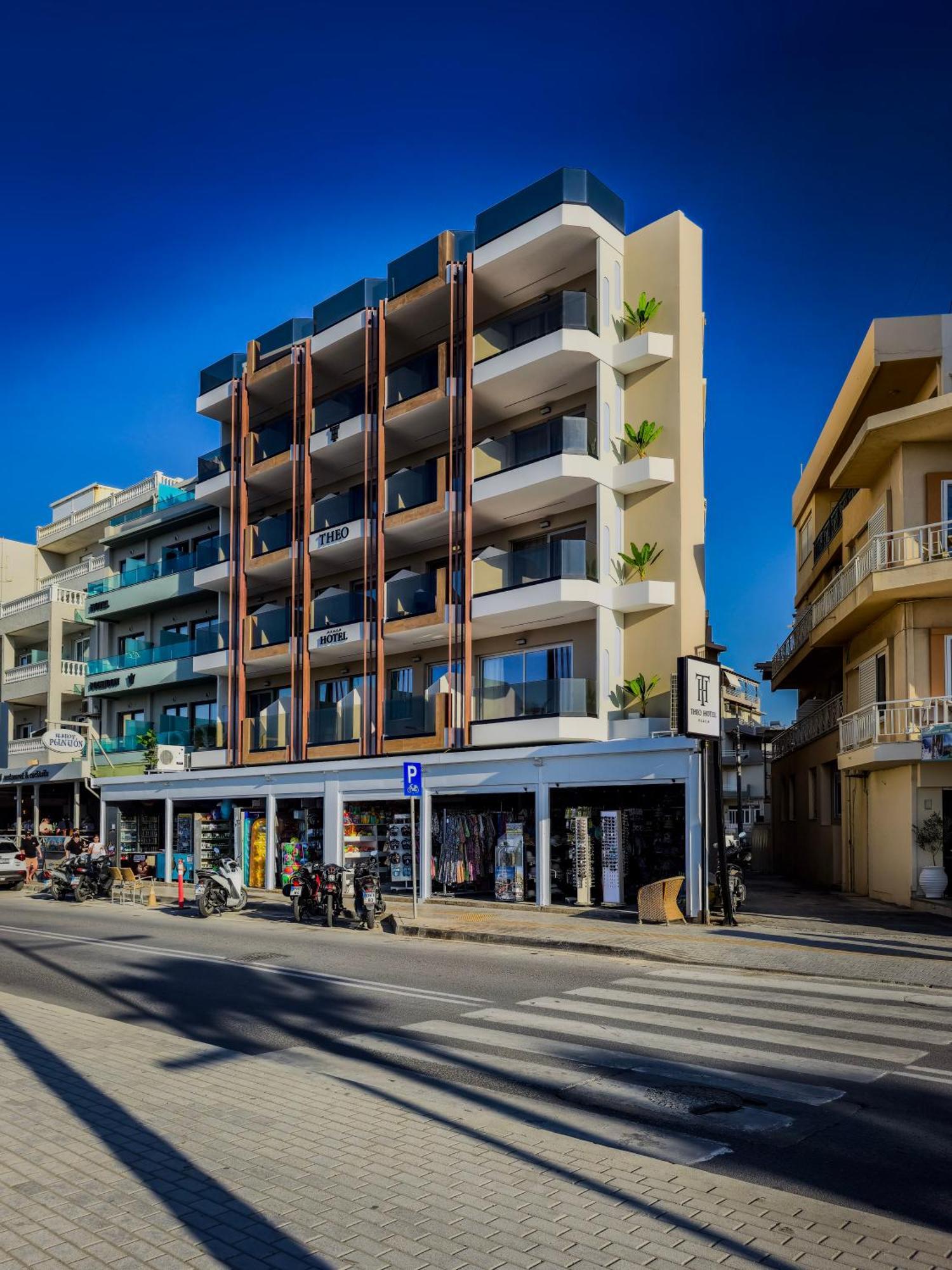 Theo Beach Hotel Apartments Rethymnon Exterior foto