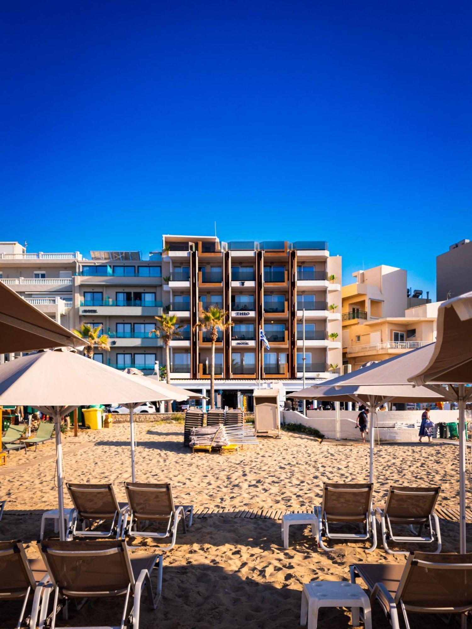 Theo Beach Hotel Apartments Rethymnon Exterior foto