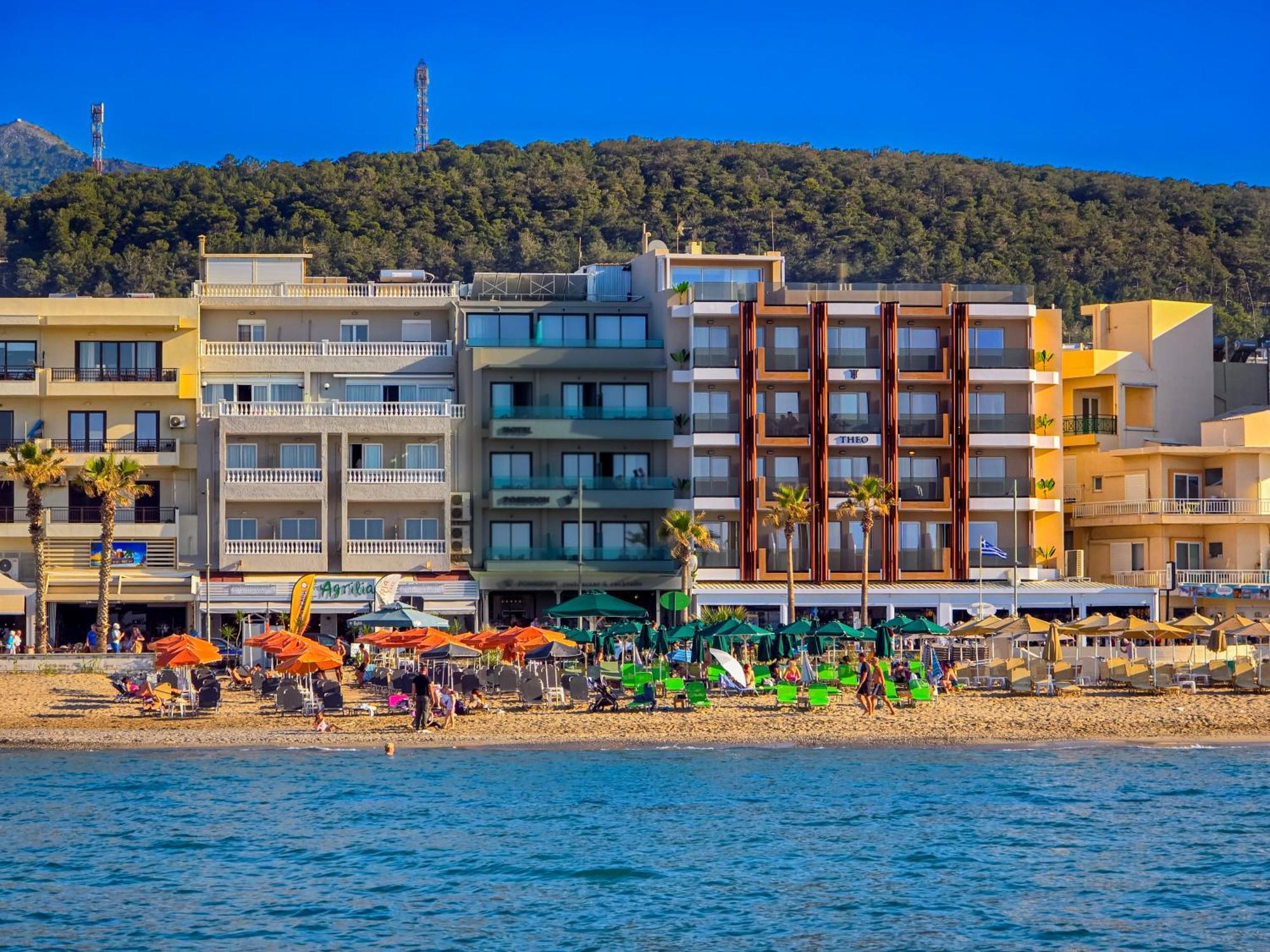 Theo Beach Hotel Apartments Rethymnon Exterior foto