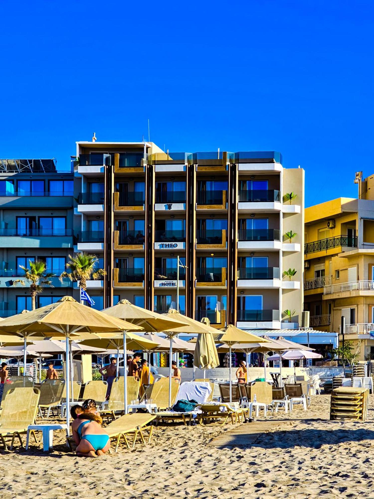 Theo Beach Hotel Apartments Rethymnon Exterior foto