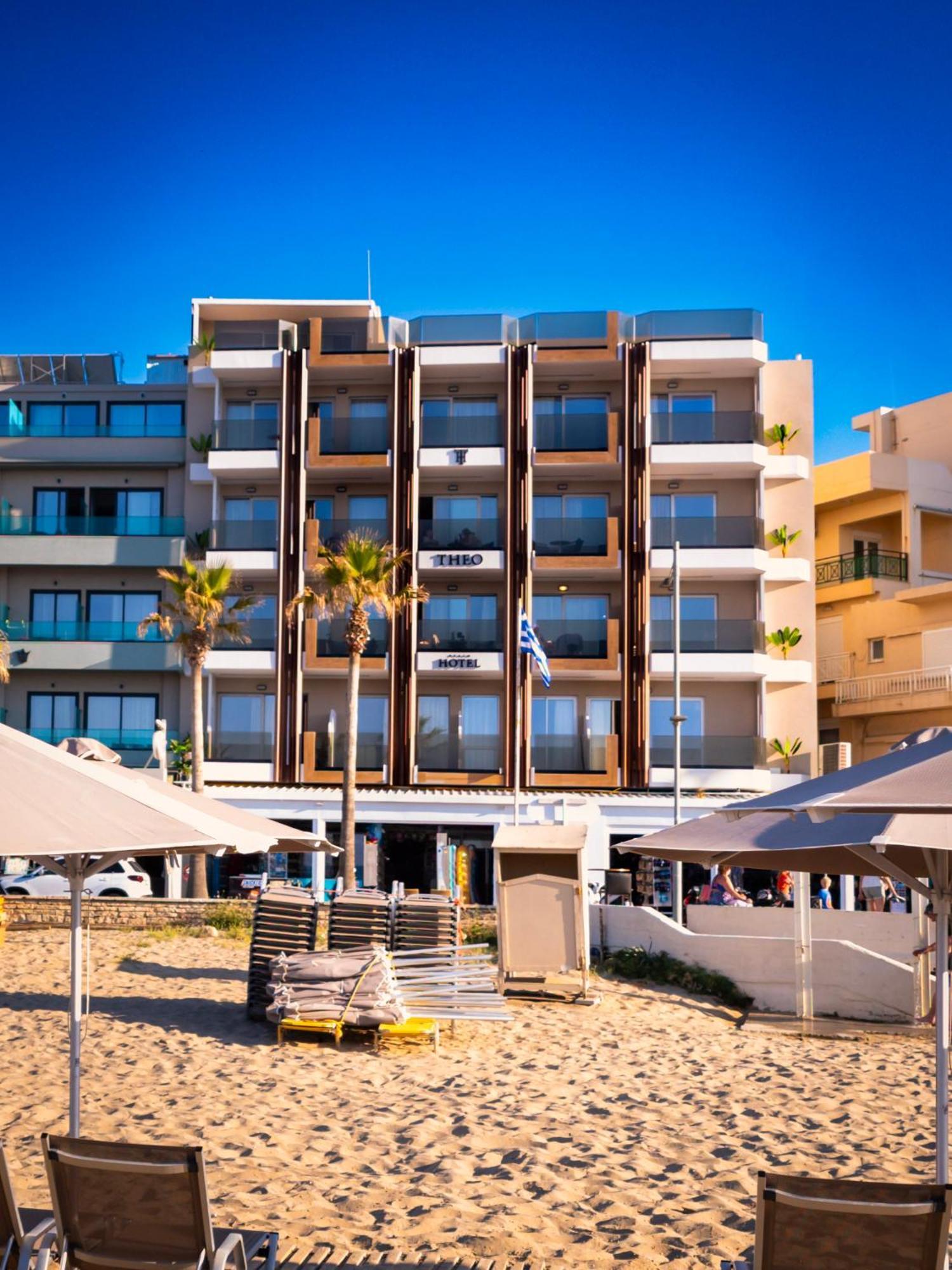 Theo Beach Hotel Apartments Rethymnon Exterior foto