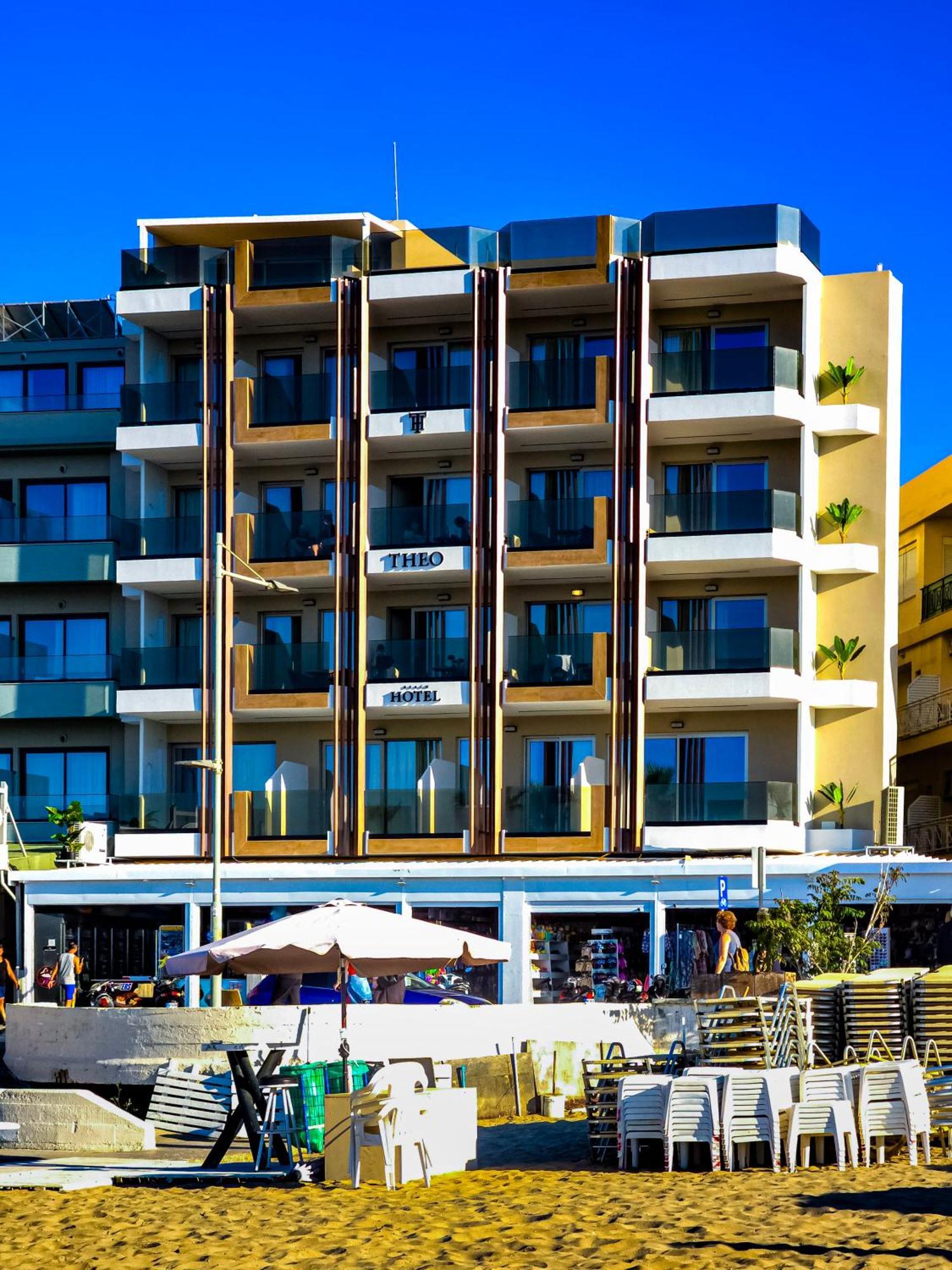 Theo Beach Hotel Apartments Rethymnon Exterior foto