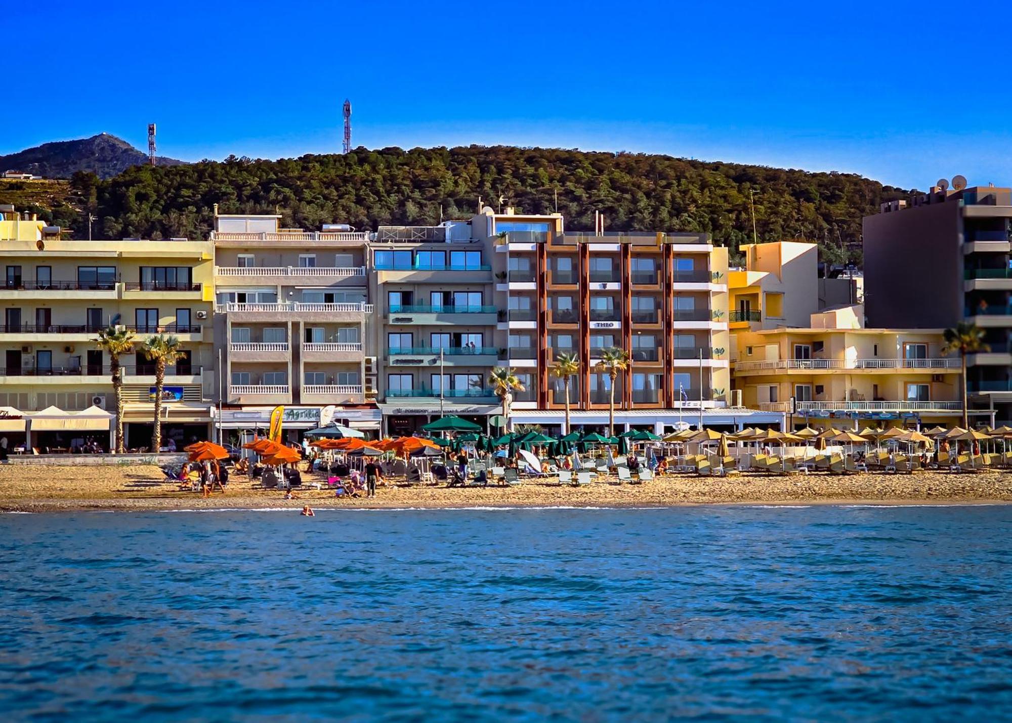Theo Beach Hotel Apartments Rethymnon Exterior foto