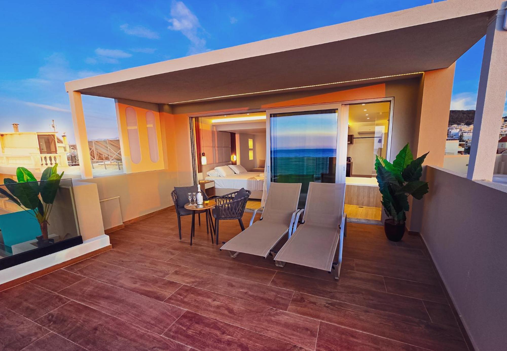 Theo Beach Hotel Apartments Rethymnon Exterior foto